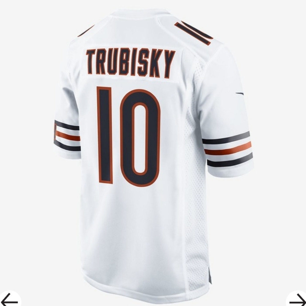 Nwt! Nike Men's Game Football Jersey NFL Chicago Bears (Mitch Trubisky) - Picture 3 of 11